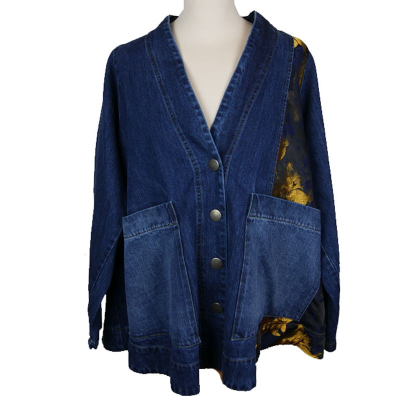 Alembika Denim Jacket AJ503 with Gold