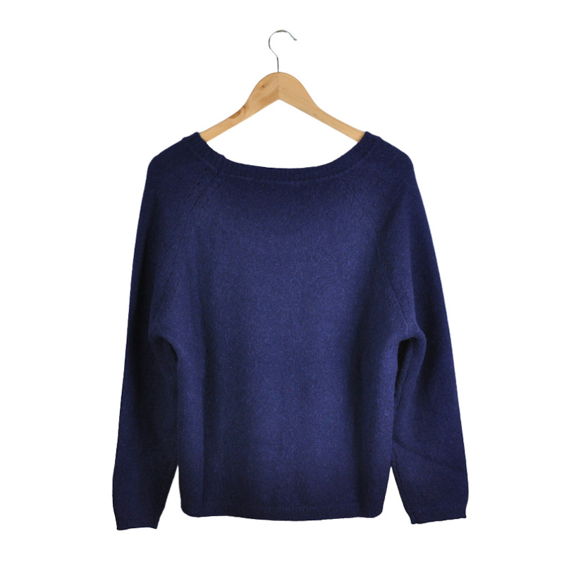 Les Racines du Ciel Alvira Large Sweater Navy