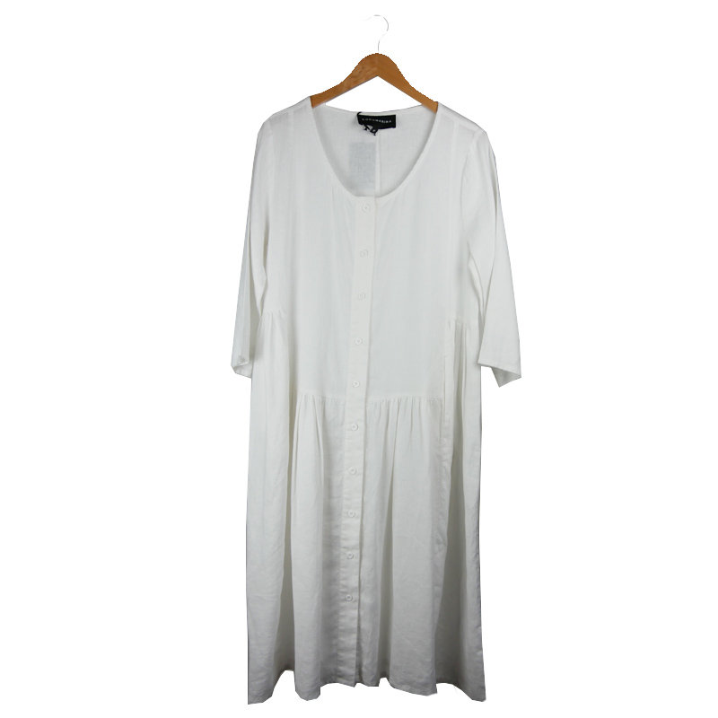 Kokomarina Eloana Linen Dress White