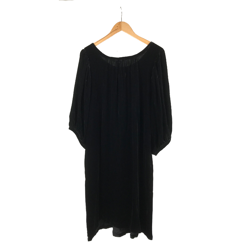 Bianco Levrin Sofia Velvet Dress Black