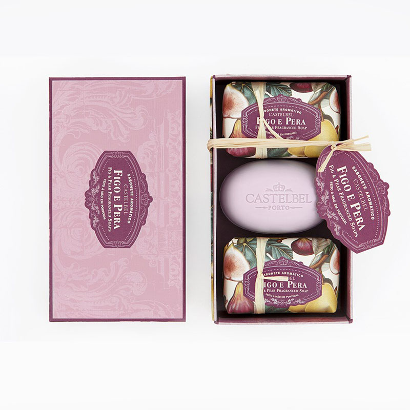 Castelbel Fig & Pear Soap Set 3 x 150g