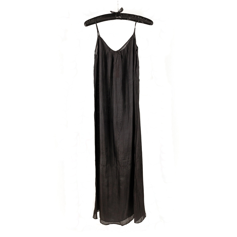 Bianco Levrin Sofia Silk Under Dress Black